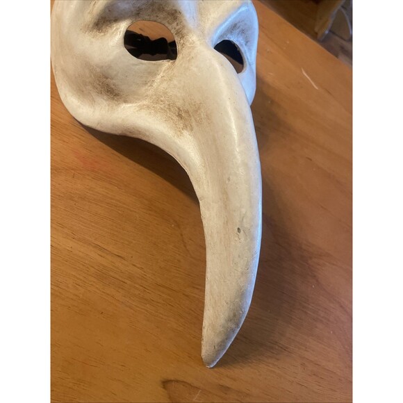 Vintage Venetian Long Nose Casanova Plague Carnival Mask Decorative - Picture 4 of 9